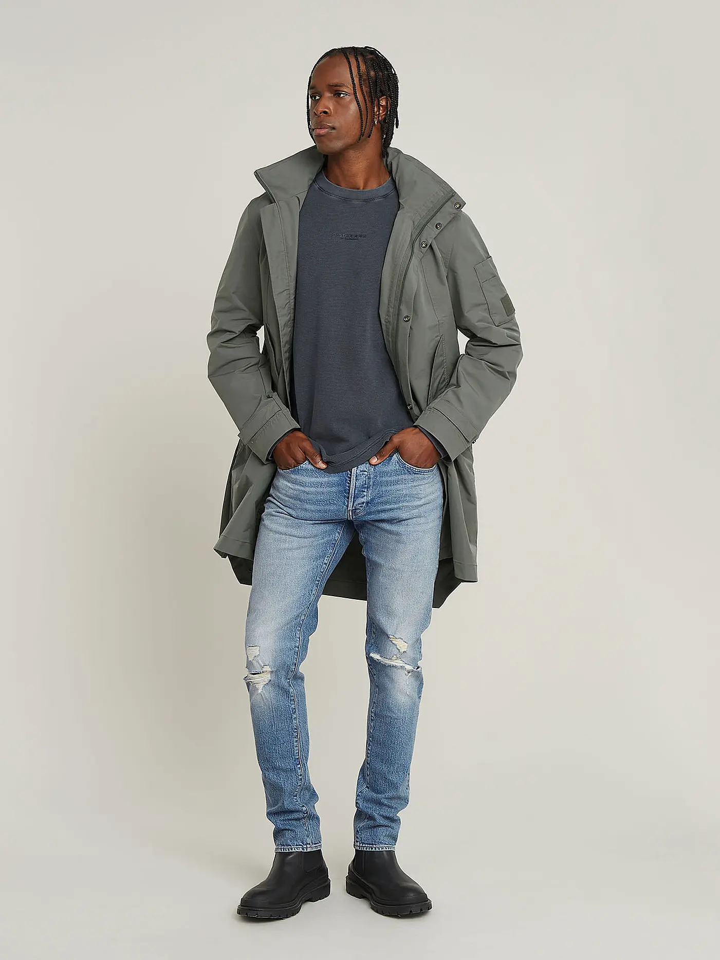 G-STAR RAW | Langarmshirt | grau